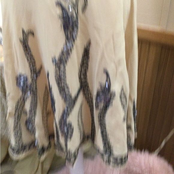 Basil and Maude bling bling black and beige skirt. Size 4 very sparkly - Picture 3 of 5